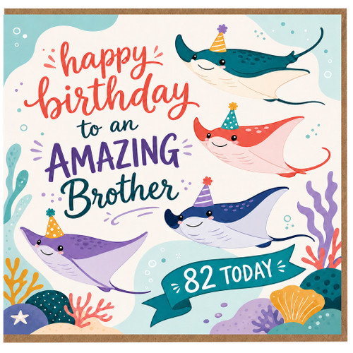 82nd Birthday Card for Brother, Amazing Brother Happy Birthday Card