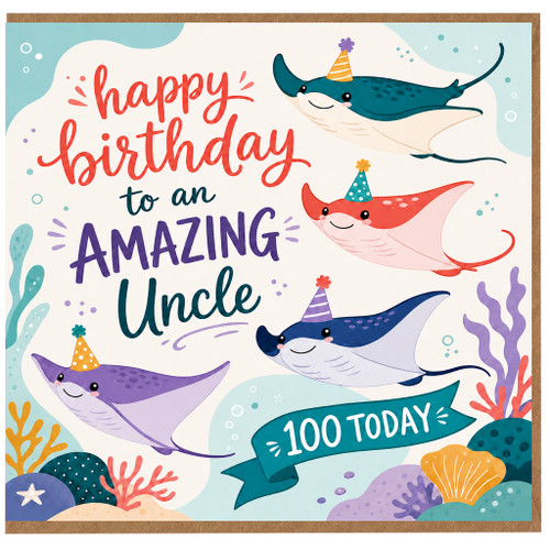 100th Birthday Card for Uncle, Amazing Uncle Birthday Card