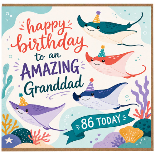 Granddad 86th Birthday Card, Happy Birthday to an Amazing Grandad Today