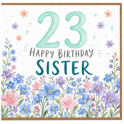 23rd Birthday Sister Card