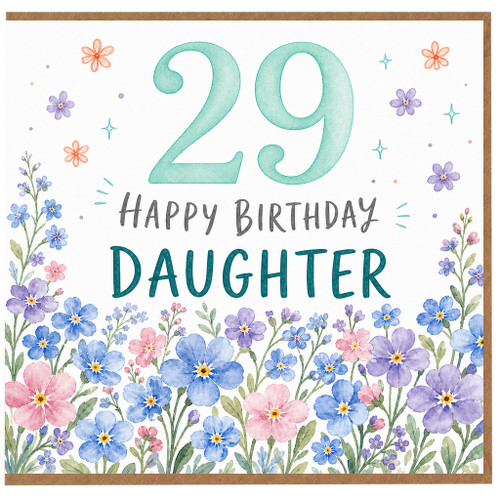 29th Birthday Daughter Card