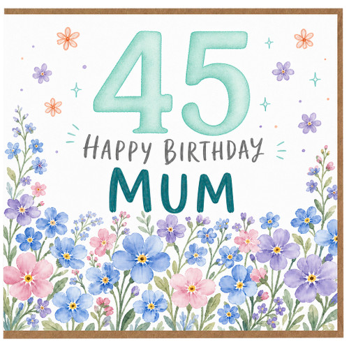45th Birthday Card for Mum