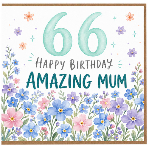 66th Birthday Card for Amazing Mum