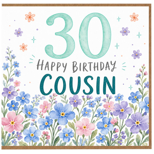 30th Birthday Cousin Card