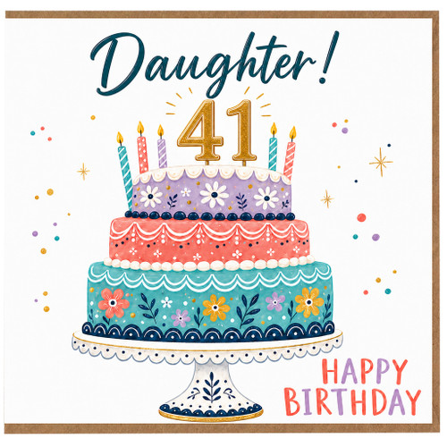 41st Birthday Daughter Card, Happy Birthday to a Special Daughter Card