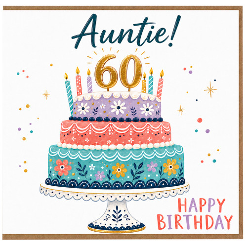 Auntie 60th Birthday Card