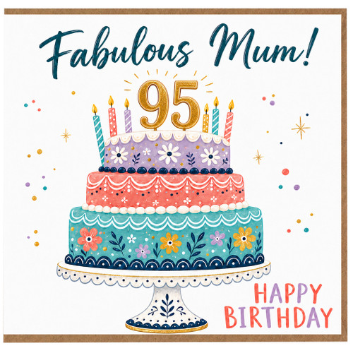 95th Birthday Card for Mum, Fabulous Mum Birthday Card
