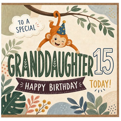 Granddaughter 15th Birthday Card, Happy Birthday to a Special Granddaughter