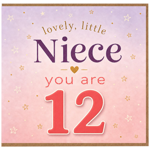 12th Birthday Card for Niece