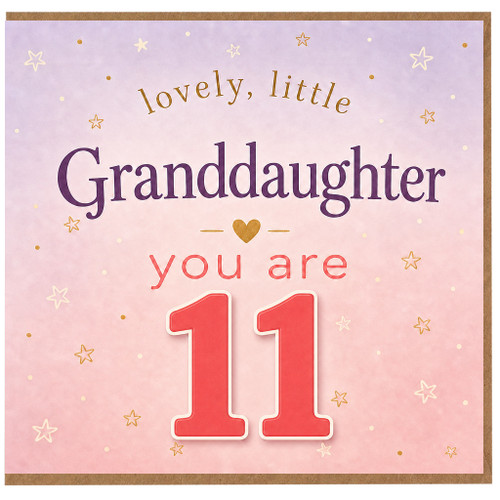 Granddaughter 11th Birthday Card