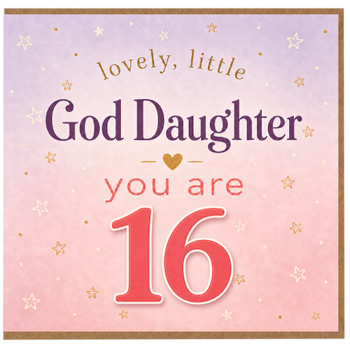 God Daughter 16th Birthday Card