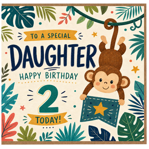 Daughter 2nd Birthday Card, Happy Birthday to a Special Daughter