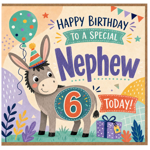 Nephew 6th Birthday Card, Happy Birthday to a Special Nephew Today
