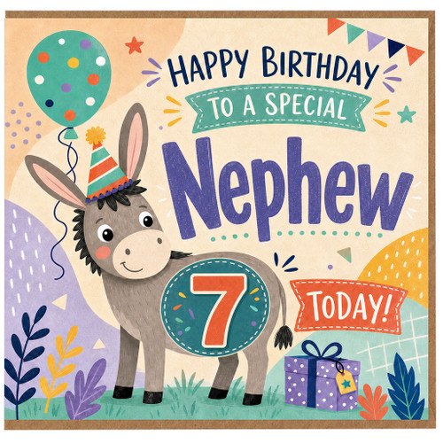 7th Birthday Card, Happy Birthday to a Special Nephew Today