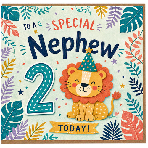 Nephew 2nd Birthday Card