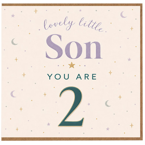 Son 2nd Birthday Card, Lovely Little Son You Are 2 Card