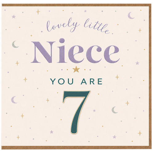 7th Birthday Card for Niece