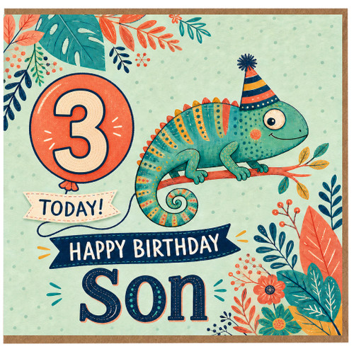 Son 3rd Birthday Card