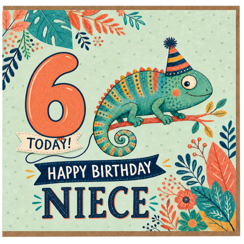 6th Birthday Niece Card
