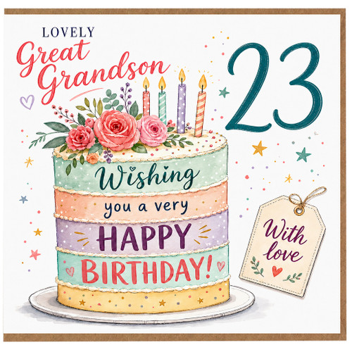 Great Grandson 23rd Birthday Card