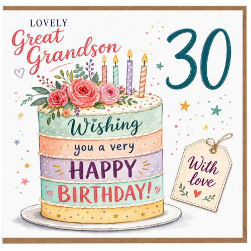 Great Grandson 30th Birthday Card