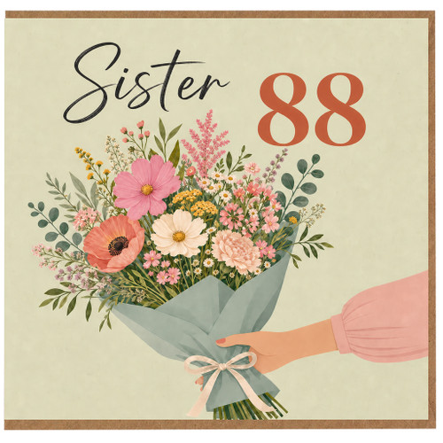 Sister 88th Birthday Card