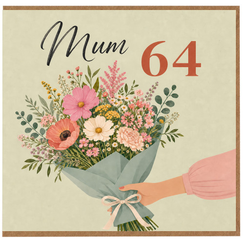 Mum 64th Birthday Card