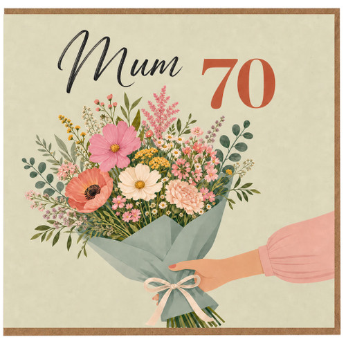 Mum 70th Birthday Card