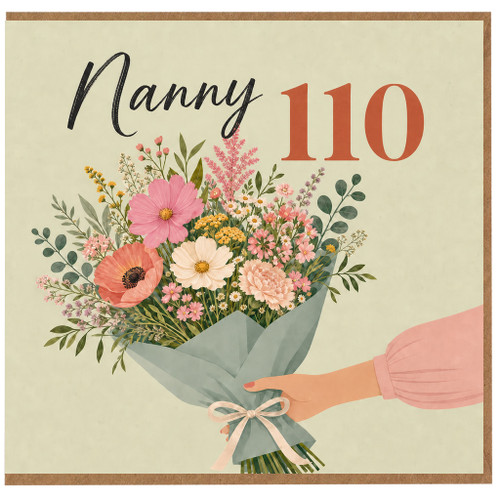 Nanny 110th Birthday Card