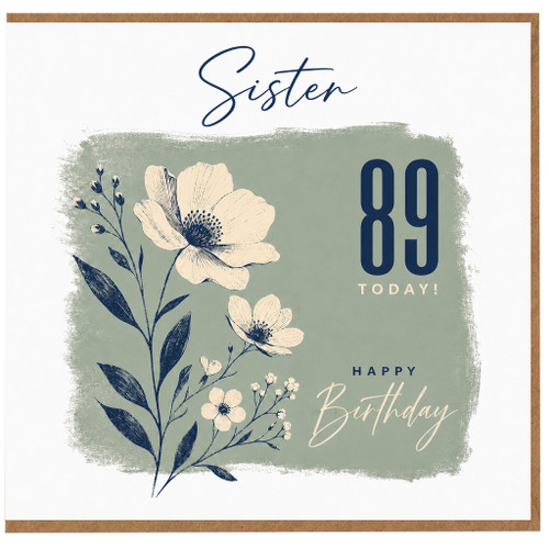 Sister 89th Birthday Card, Happy Birthday to a Special Sister