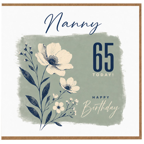 Nanny 65th Birthday Card