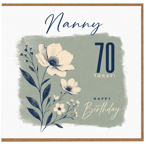 Nanny 70th Birthday Card