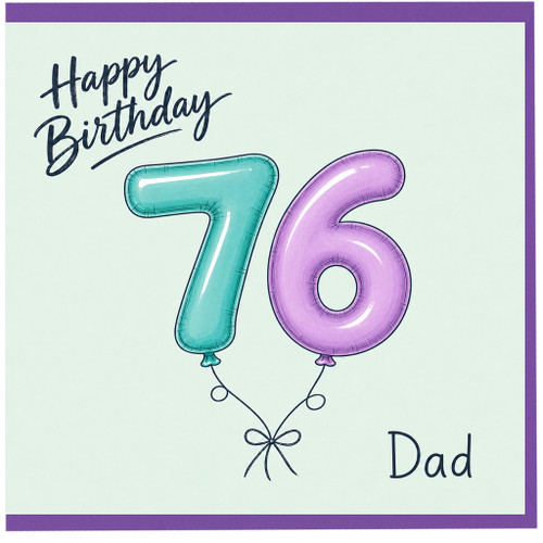 Dad 76th Birthday Card