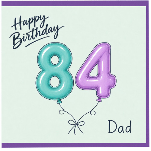 Dad 84th Birthday Card