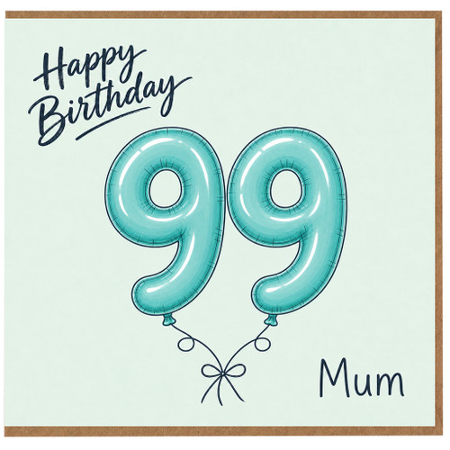 Mum 99th Birthday Card