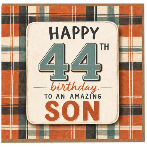 44th Birthday Card for Son