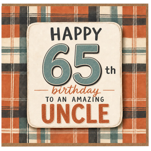 65th Birthday Card for Uncle