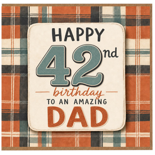 42nd Birthday Card for Dad