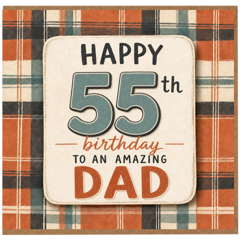 55th Birthday Card for Dad