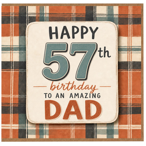 57th Birthday Card for Dad, Happy Birthday to an Amazing Dad Card