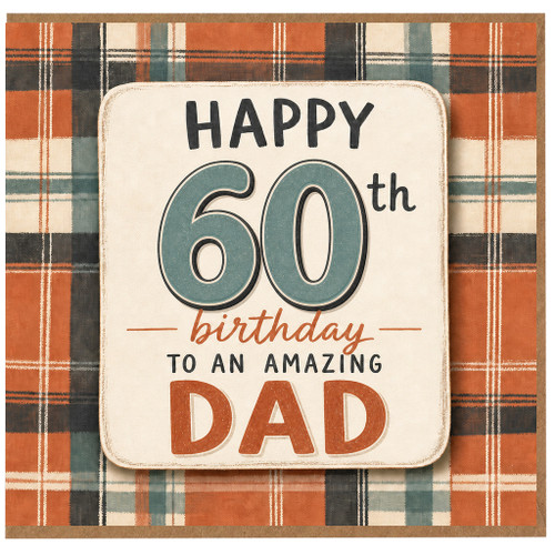 60th Birthday Card for Dad, Happy 60th Birthday to an Amazing Dad