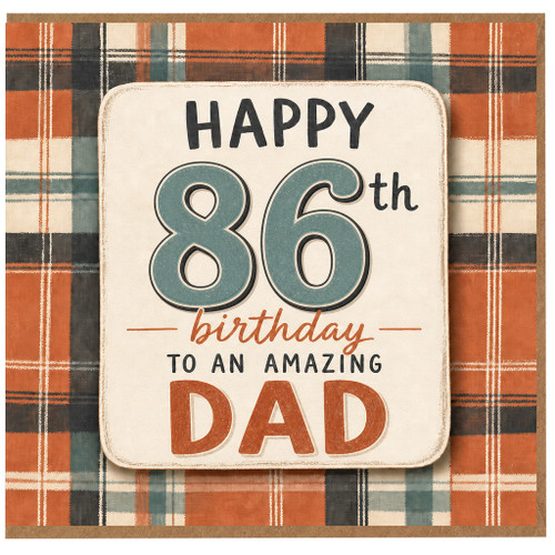 86th Birthday Card for Dad, Happy 86th Birthday to an Amazing Dad