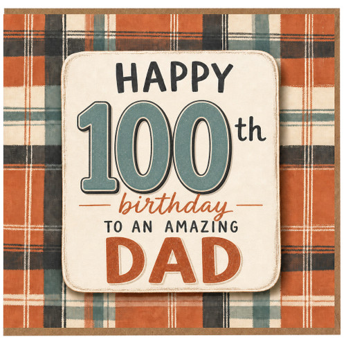 100th Birthday Card for Dad