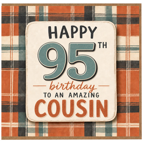 95th Birthday Card for Cousin