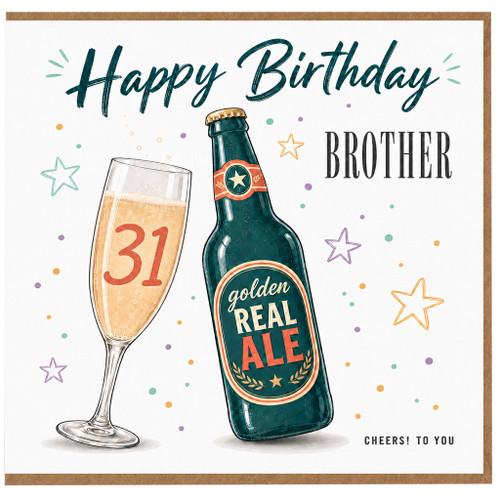 Brother 31st Birthday Card