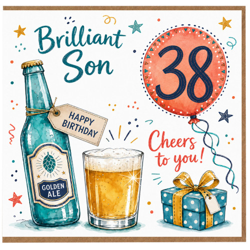 Son 38th Birthday Card