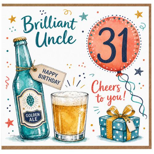 Uncle 31st Birthday Card
