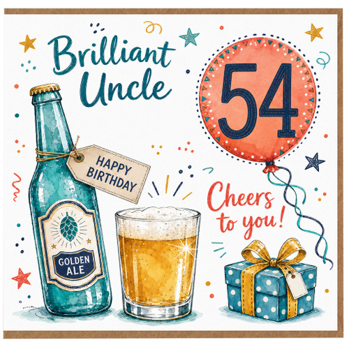Uncle 54th Birthday Card