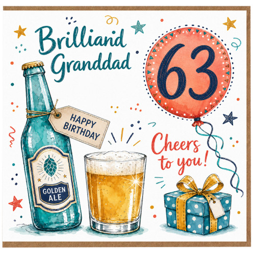 Granddad 63rd Birthday Card