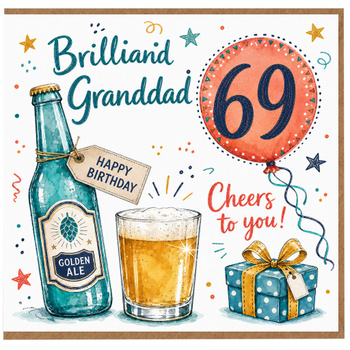 Granddad 69th Birthday Card